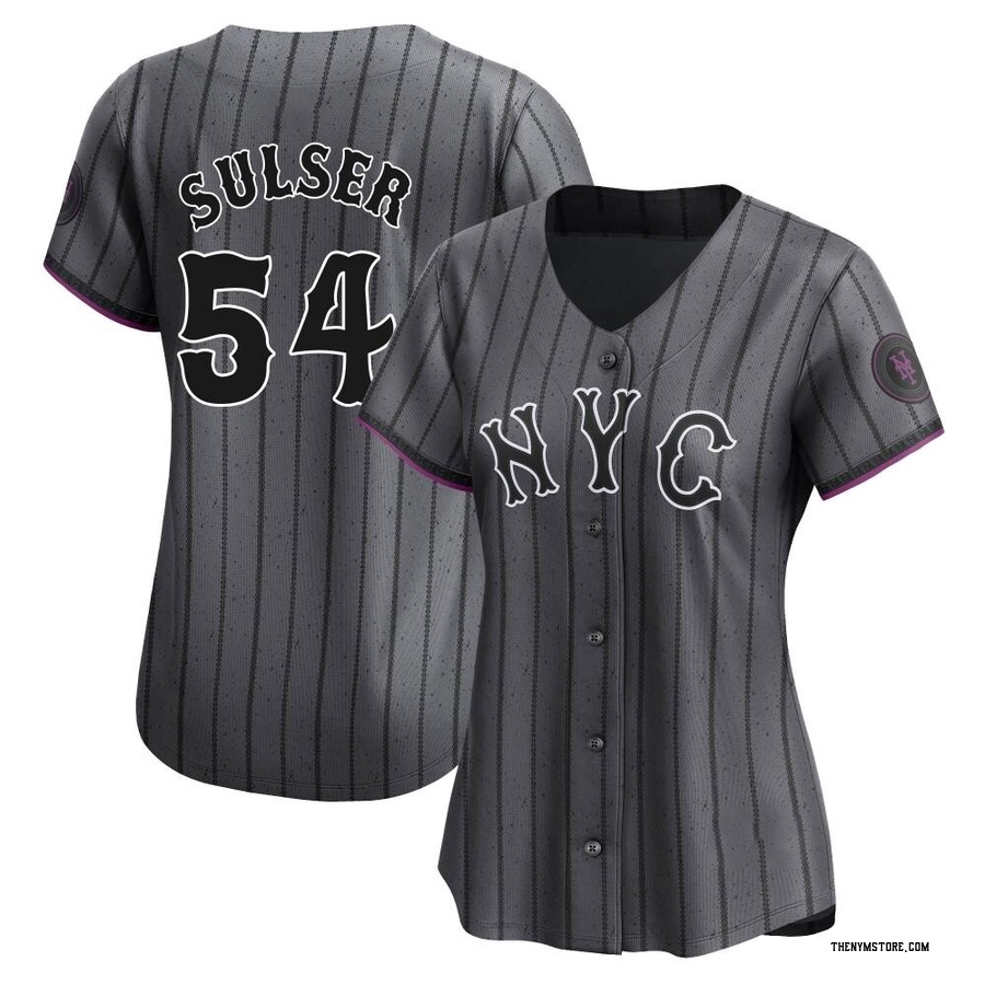 Limited Cole Sulser Women's New York Mets Graphite 2024 City Connect