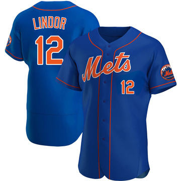 Francisco Lindor Men's Replica New York Mets Black Holographic Alternate  Jersey - New York Store