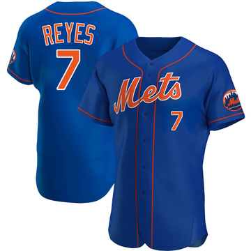 Majestic Jose Reyes #7 New York Mets Black Sewn Jersey Kids 10/12